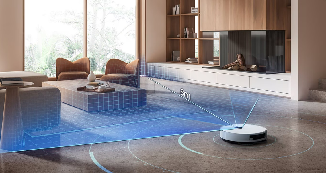 Robot de aspirare Samsung BESPOKE Jet BOT Combo™ AI Steam VR7MD97714G/GE, Mop rotativ, Autocuratare lavete, Recunoastere obiecte AI si suprafete, LiDar , Senzor 3D, Monitorizare Video, Statie de colectare Clean Station, putere de aspirare 6000Pa, Grej 9 res 3afce31a05a11a480ffe6ed61b535f39