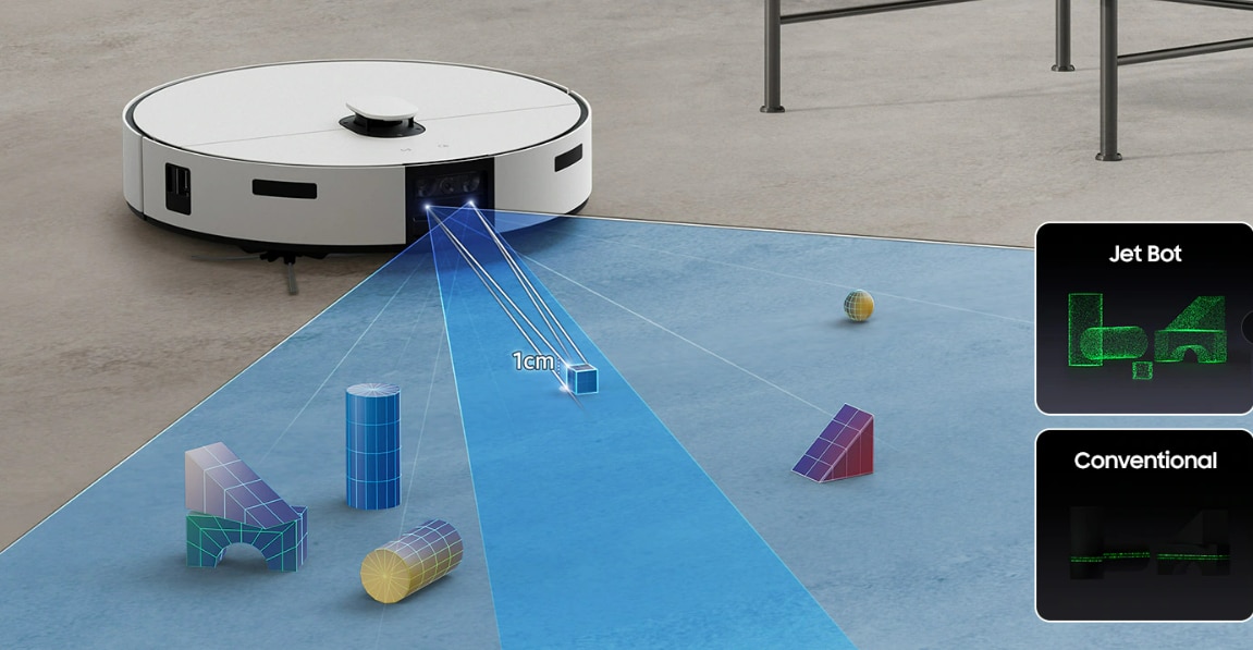 Robot de aspirare Samsung BESPOKE Jet BOT Combo™ AI Steam VR7MD97714G/GE, Mop rotativ, Autocuratare lavete, Recunoastere obiecte AI si suprafete, LiDar , Senzor 3D, Monitorizare Video, Statie de colectare Clean Station, putere de aspirare 6000Pa, Grej 8 res 78c60286a266d13b3afd70deb721bd8f