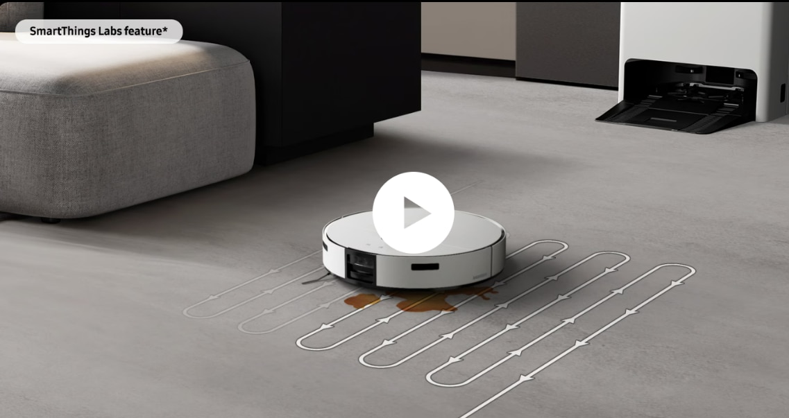 Robot de aspirare Samsung BESPOKE Jet BOT Combo™ AI Steam VR7MD97714G/GE, Mop rotativ, Autocuratare lavete, Recunoastere obiecte AI si suprafete, LiDar , Senzor 3D, Monitorizare Video, Statie de colectare Clean Station, putere de aspirare 6000Pa, Grej 6 res 98a94b7052ffe94c545596f9c3fe13bc