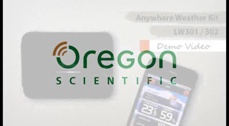 Oregon Scientific LW301-Anywhere meteorológiai állomás, Fekete 