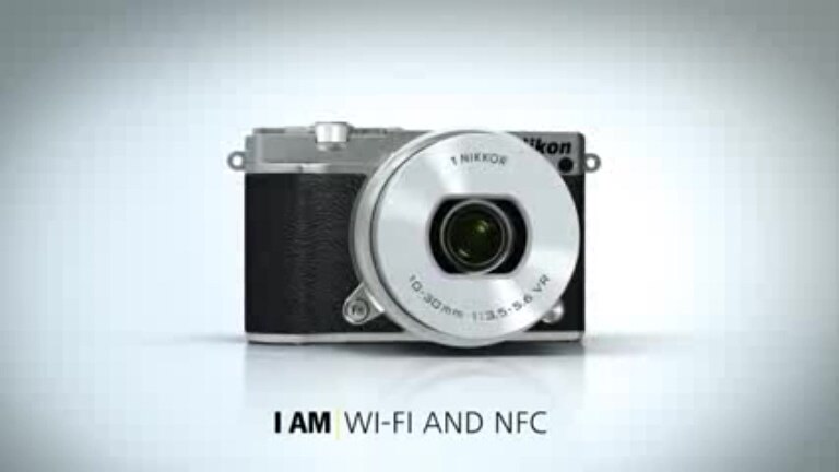 Aparat foto Mirrorless Nikon 1 J5, 20.8 MP, Silver + Obiectiv VR
