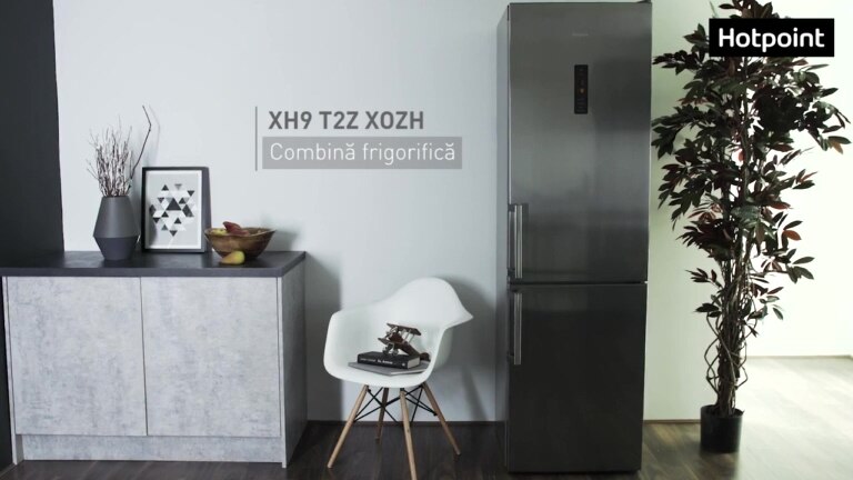 Combina frigorifica Hotpoint XH9 T2Z XOZH, 369 l, Clasa A++, No Frost, H  200 cm, Inox - eMAG.ro