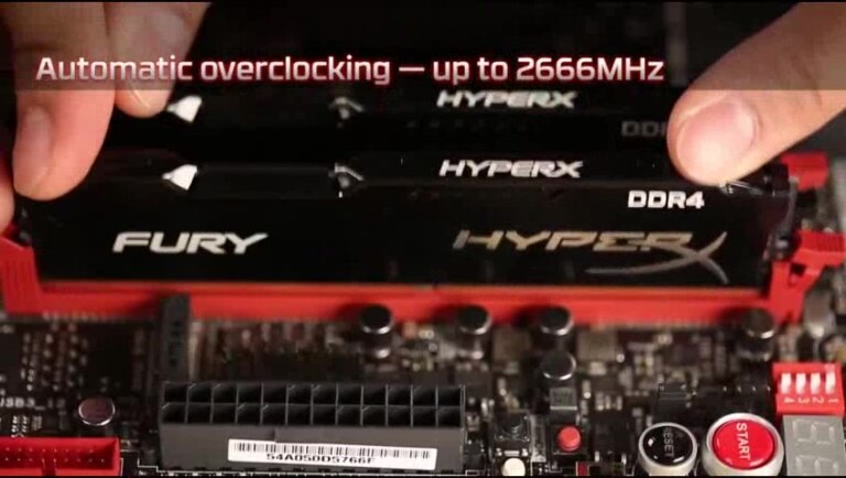 Memorie HyperX FURY Black 16GB, DDR4, 2400MHz, CL15, 1.2V, kit