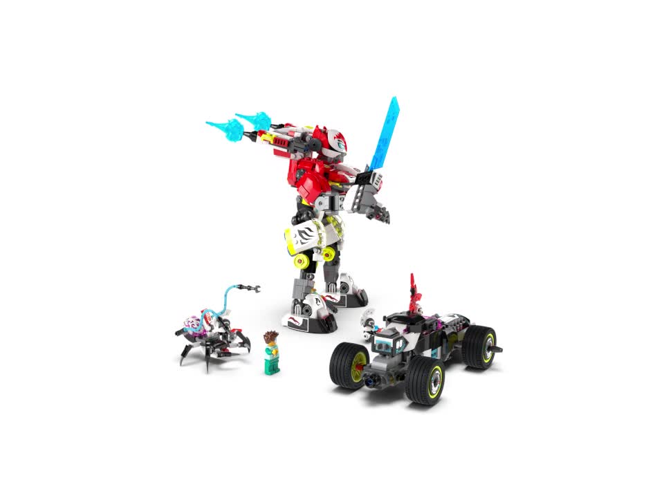 LEGO® DREAMZzz - Robotul tigru al lui Cooper si masina hot rod a
