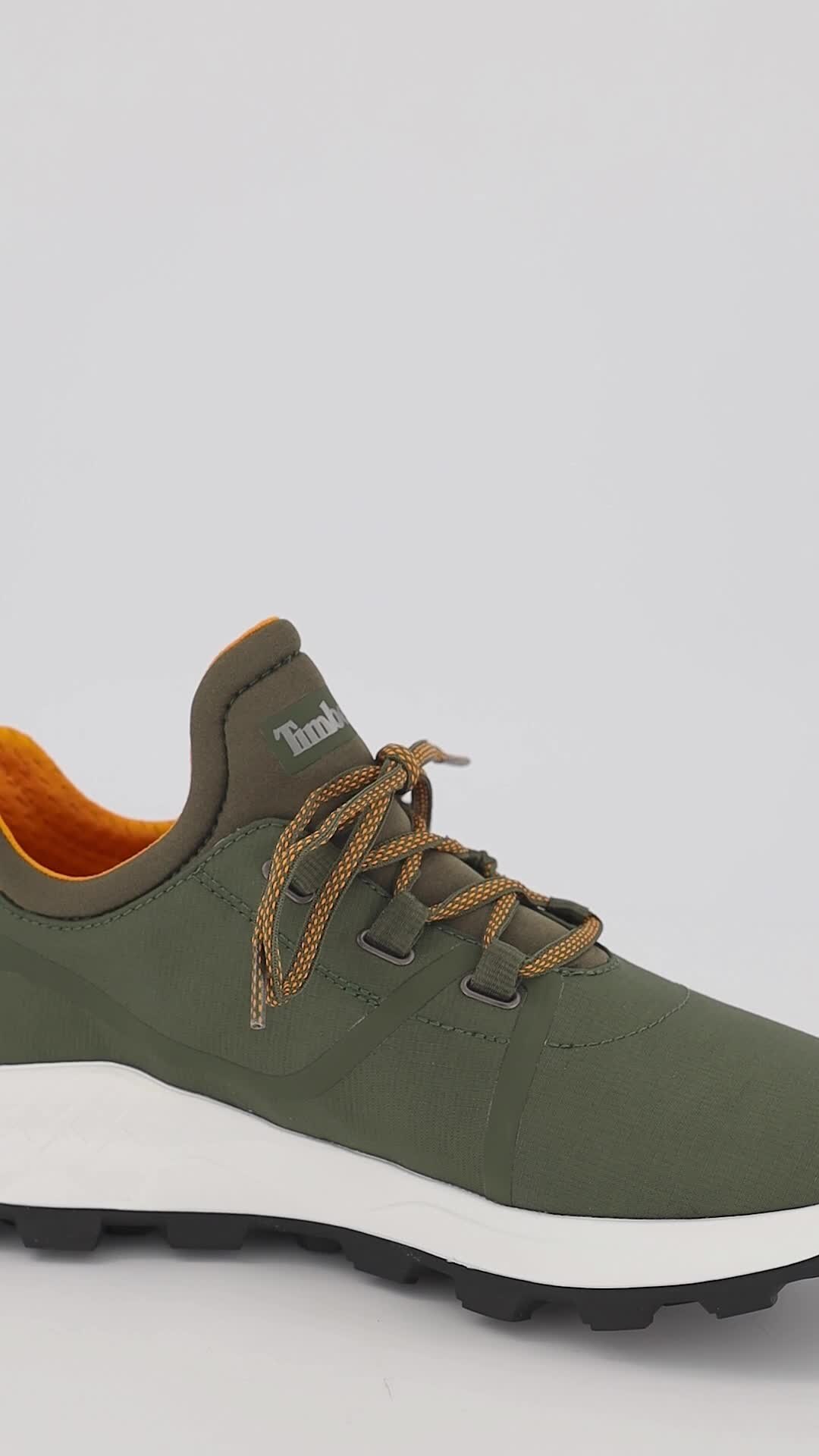 Timberland, Pantofi sport slip-on Brooklyn, Verde oliv, 8.5 - eMAG.ro
