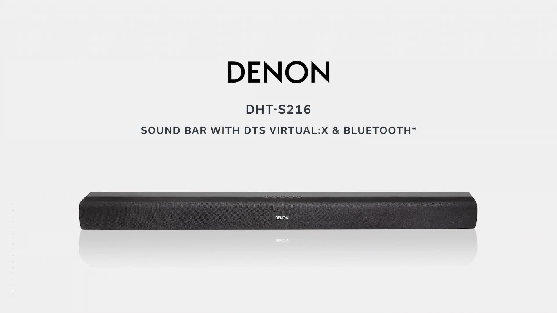 Soundbar Denon DHT-S216,2.1, Bluetooth, 4k UHD, HDMI ARC, Dolby