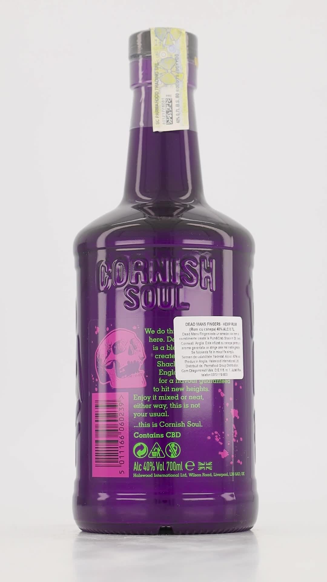 Rom Dead Man's Fingers, Hemp Rum, 40%, 0.7 l - eMAG.ro