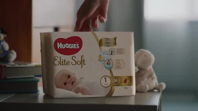 HUGGIES Elite Soft Newborn 1 (3-5kg) sauskelnės, 4x82 vnt –
