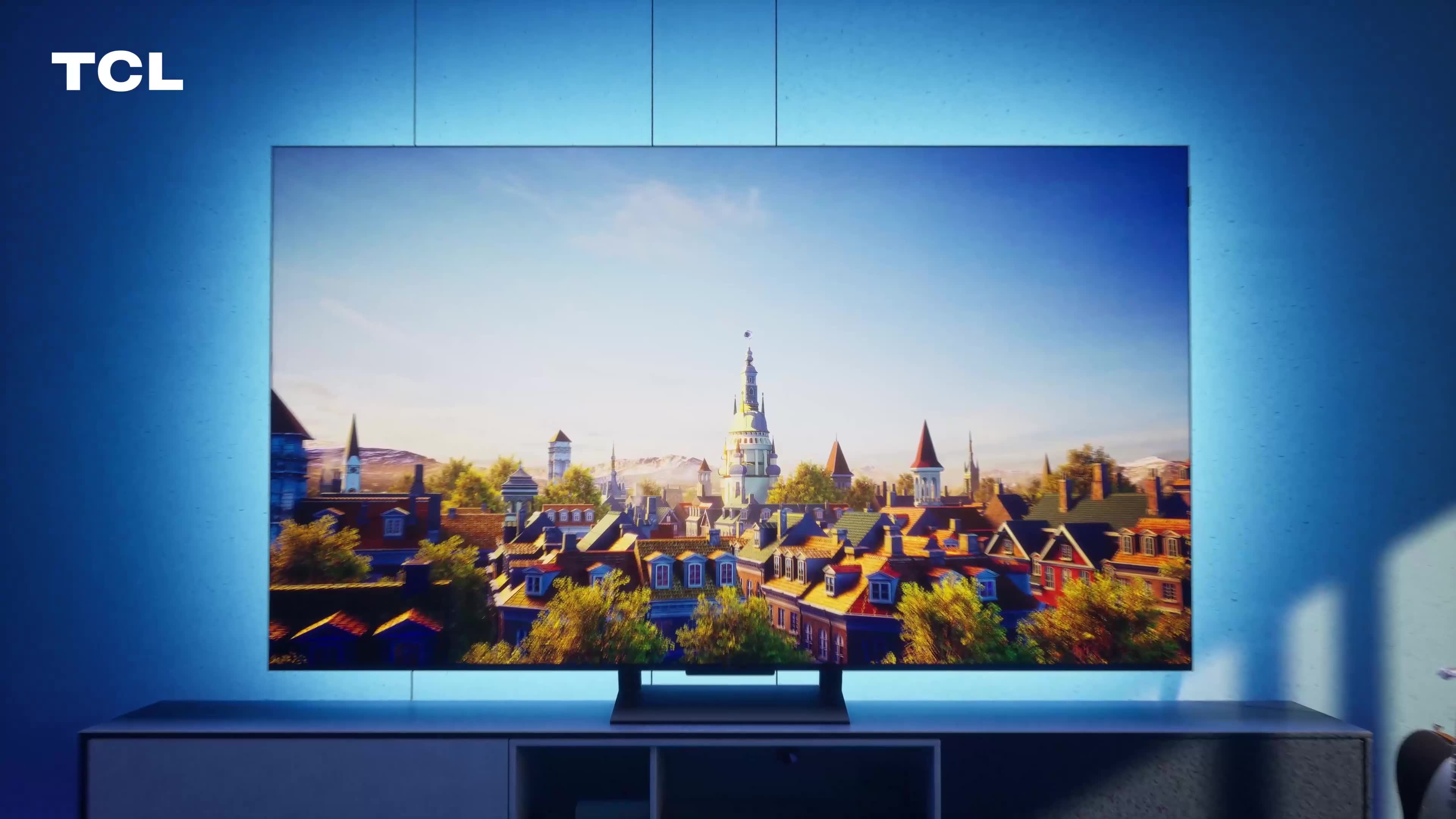 Televizor TCL QLED 55C735, 139 cm, Smart Google TV, 4K Ultra HD