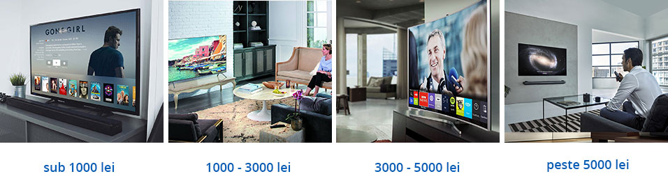 Opțiuni pentru fiecare tip de buget: