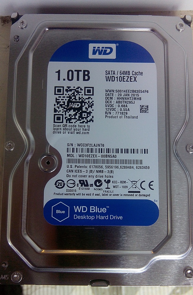 HDD WD Blue 1TB, 7200rpm, 64MB cache, SATA III - eMAG.ro