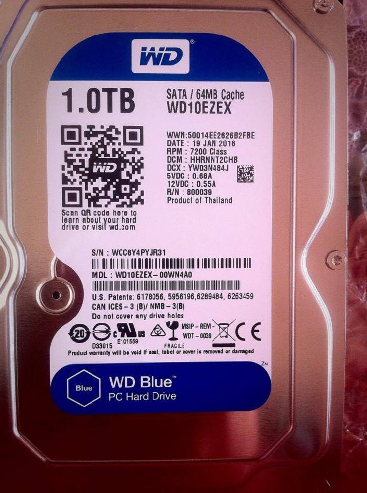 HDD WD Blue 3TB, 5400rpm, 64MB cache, SATA III - eMAG.ro