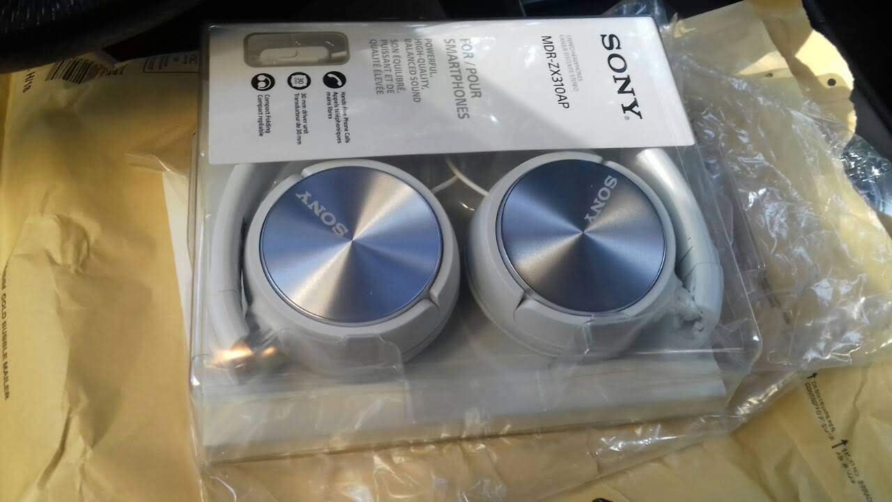 Casti SONY MDR-ZX310APR, Cu Fir, On-Ear, Microfon, rosu