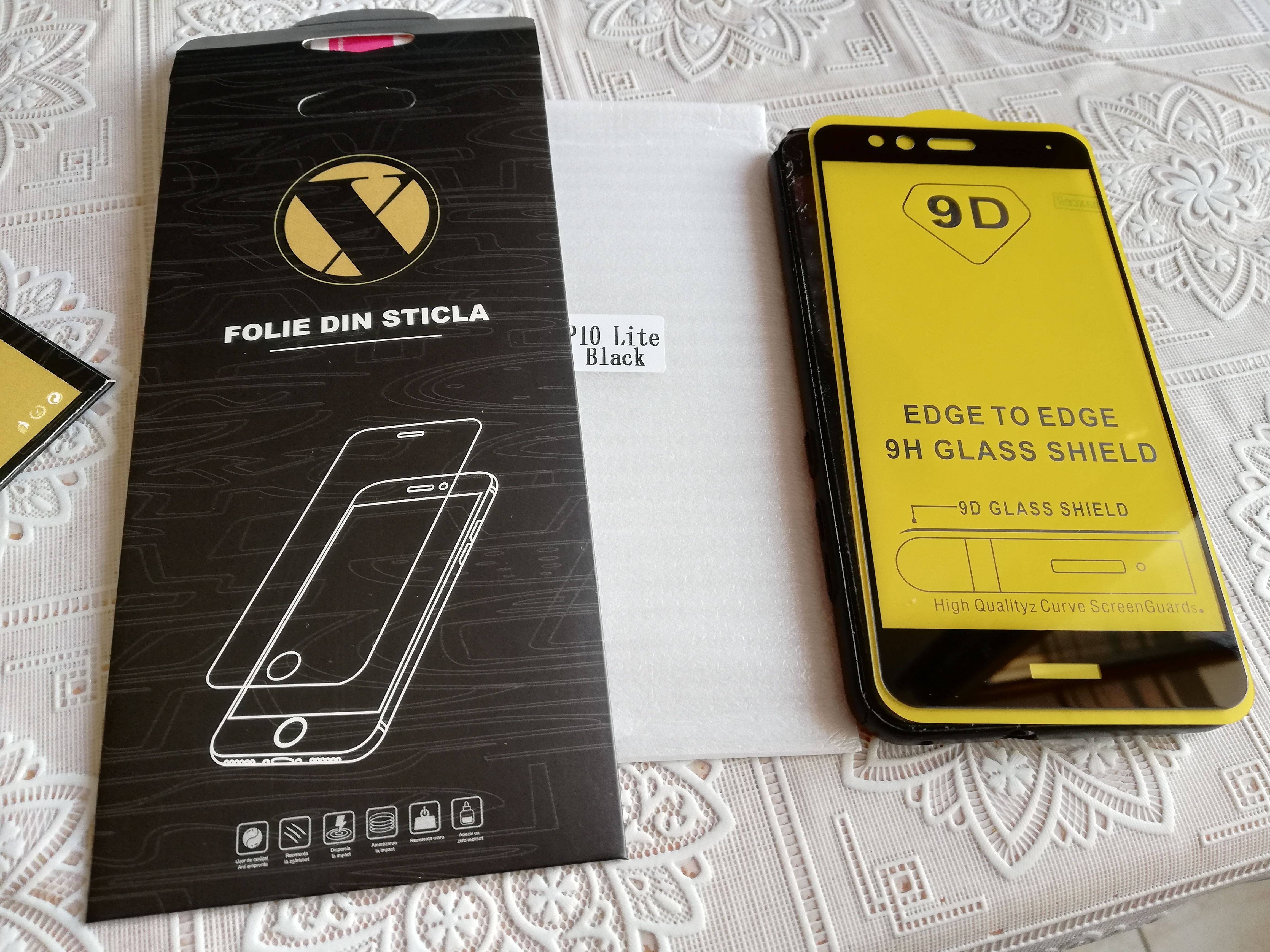Folie sticla securizata 9H pentru HUAWEI P10 LITE, Hertz