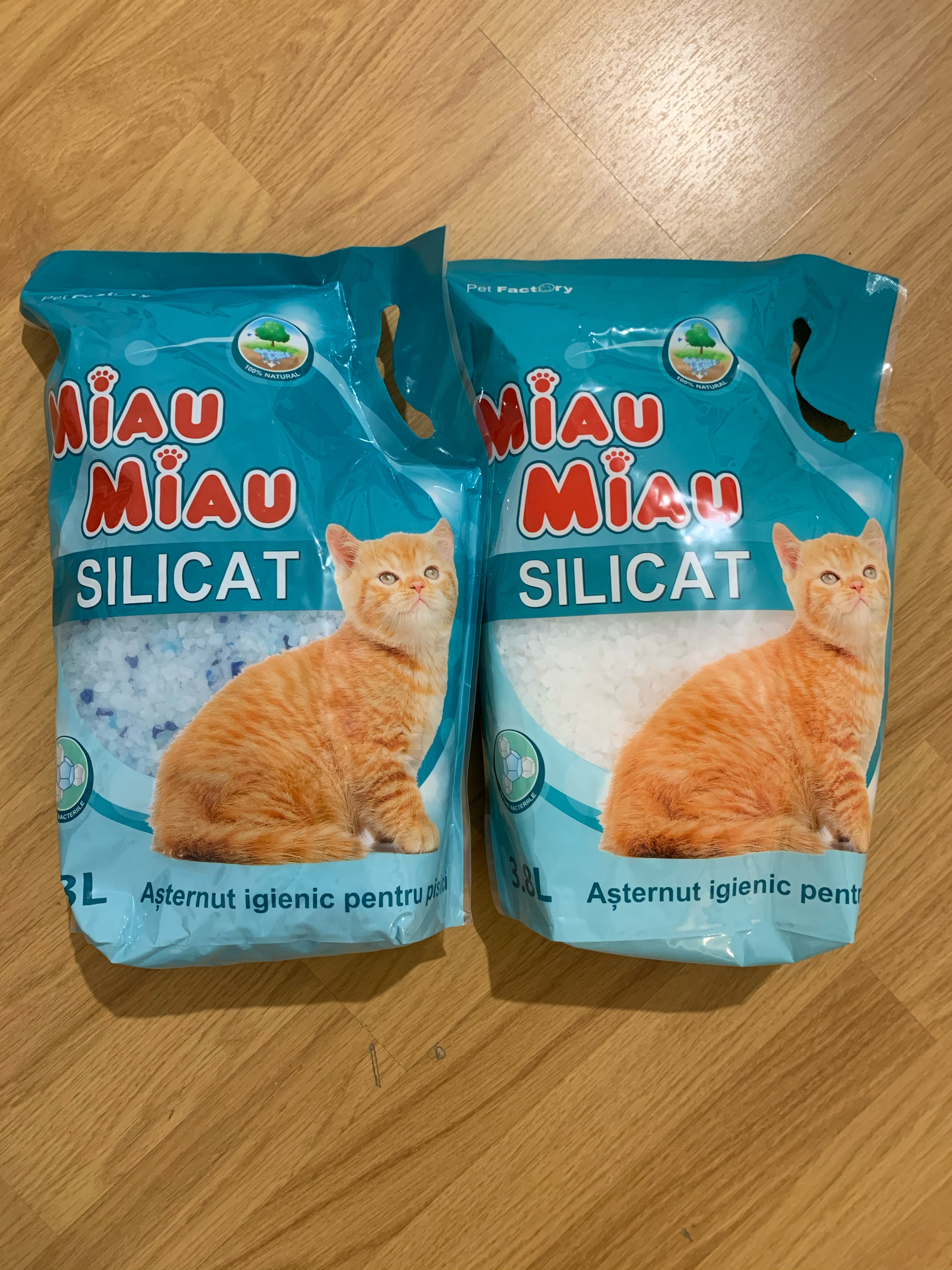 Asternut igienic pentru pisici Miau Miau, Floral, Silicat 8L - eMAG.ro