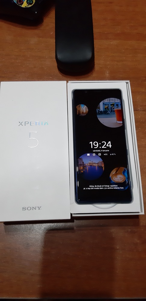 Telefon mobil Sony Xperia 5, Dual SIM, 128GB, 6GB RAM, 4G, Blue
