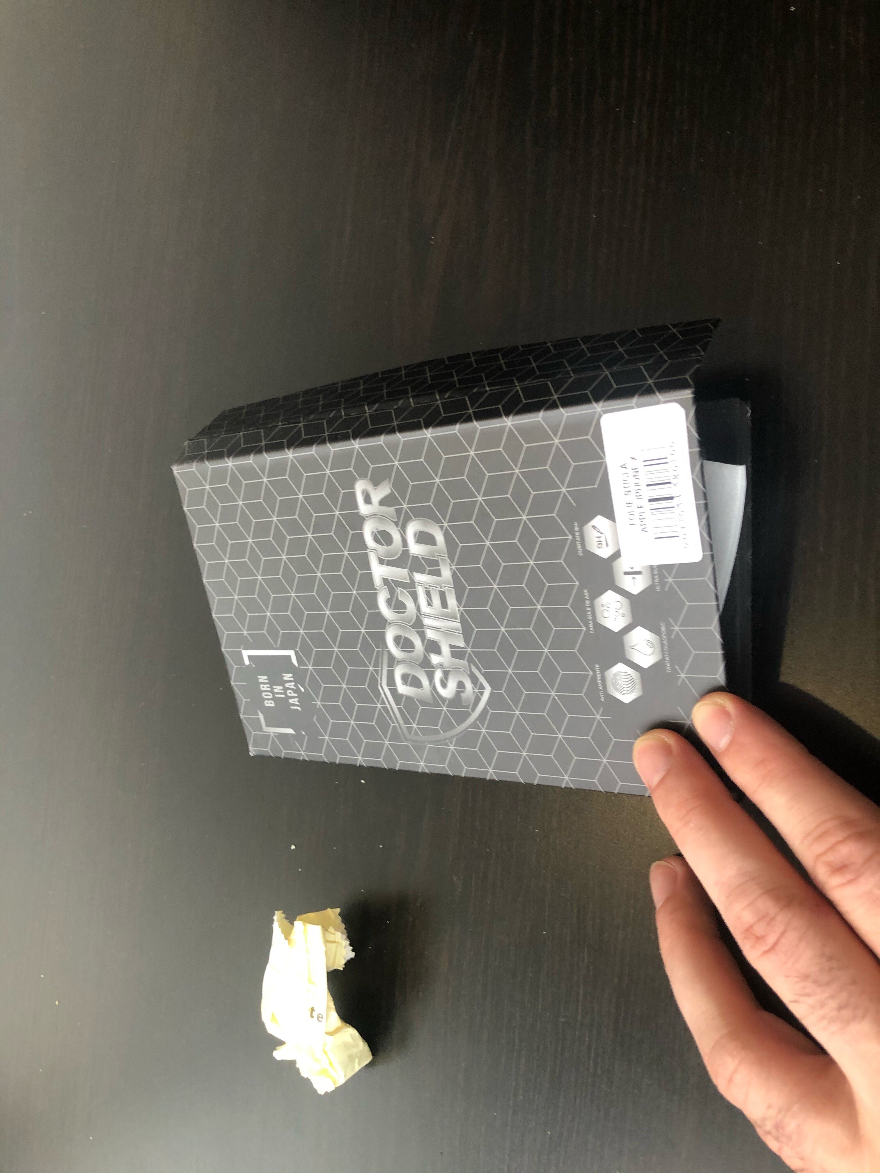 Folie Sticla Dr.Shield, Compatibila Apple iPhone X, Protectie Profesionala Ecran 3D, Full Cover- Negru