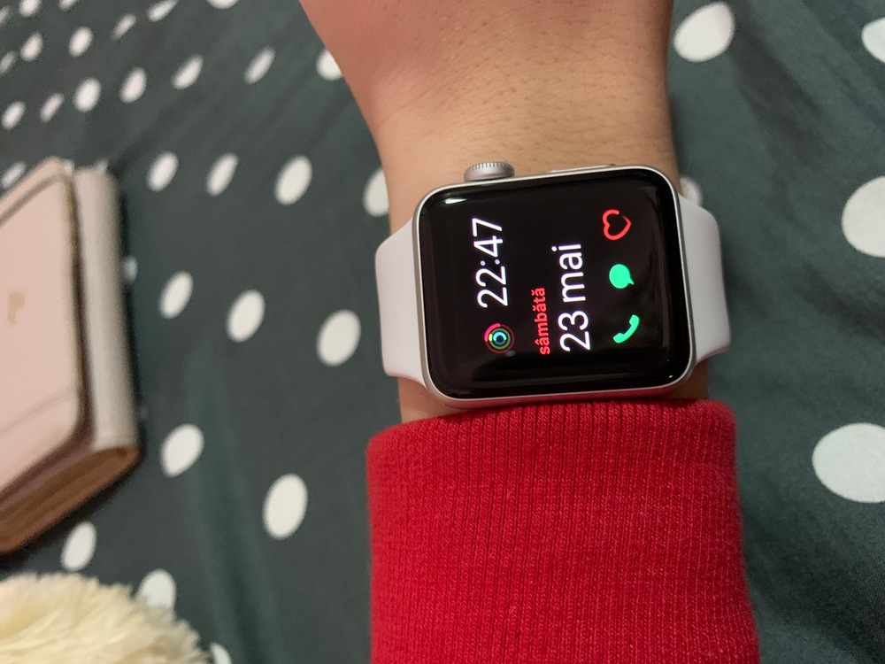 Apple Watch 3, GPS, Carcasa Space Grey Aluminium 38mm, Black Sport