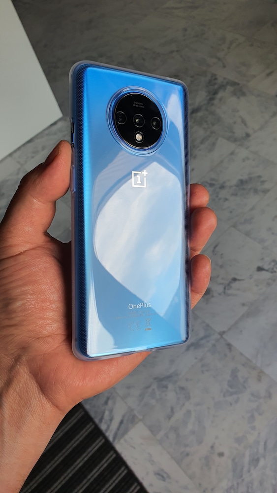 Telefon mobil, OnePlus, 7T, Dual SIM, 256GB, 8GB RAM, 4G, Frosted