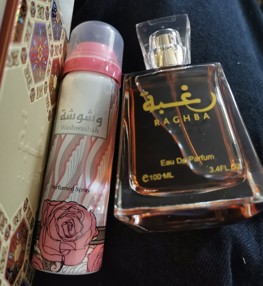 Set Lattafa, Raghba, Femei: Apa de Parfum, 100 ml + Deodorant