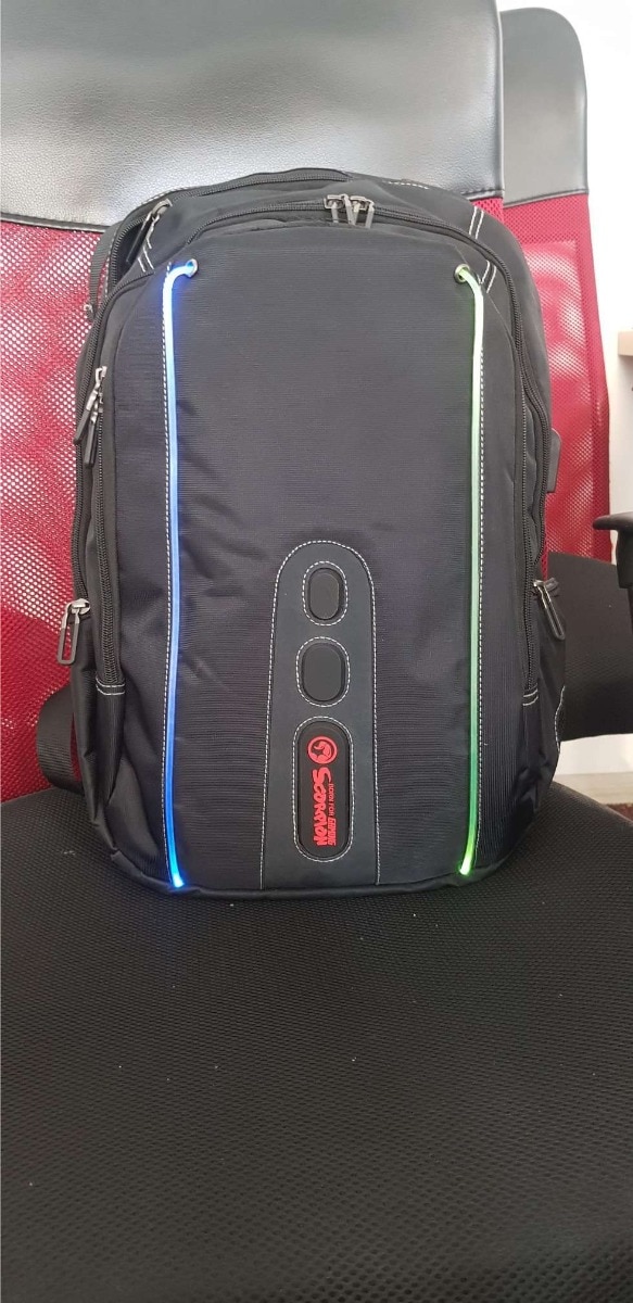 Rucsac gaming cu iluminare RGB Marvo BA-02, 15.6", boxa wireless integrata
