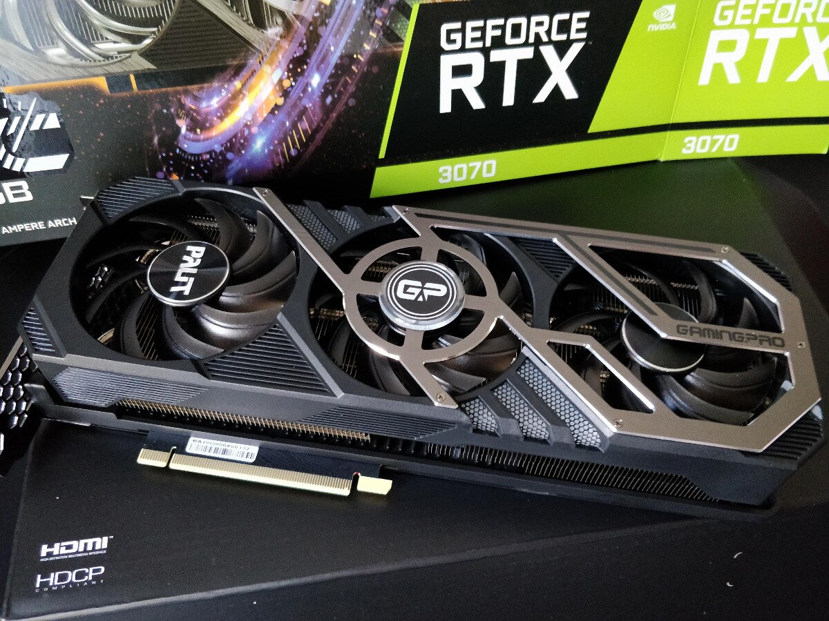 Placa video Palit GeForce® RTX™ 3070 GamingPro OC LHR, 8GB GDDR6