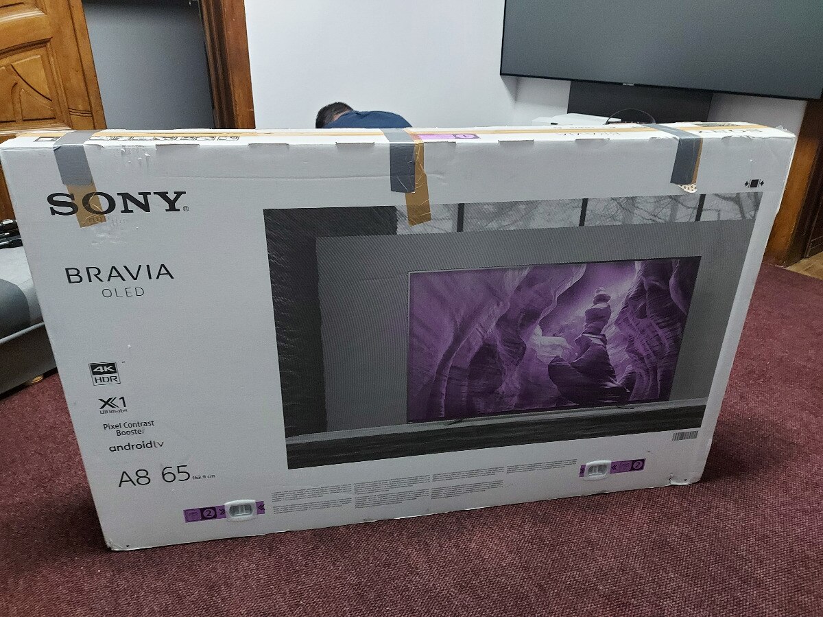 Televizor Sony 65A8, 163.9 cm, Smart Android, 4K Ultra HD, OLED, Clasa G