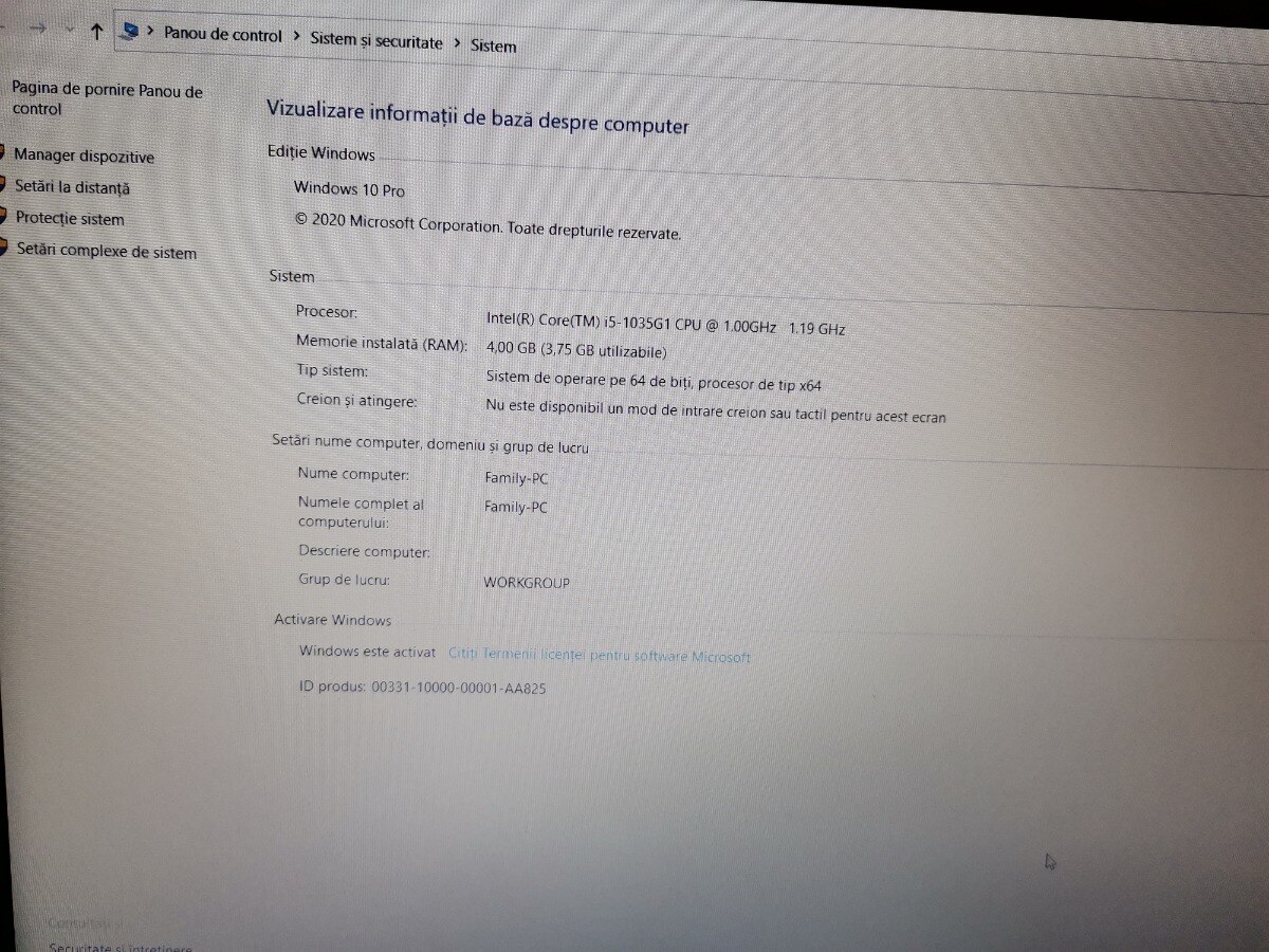 Laptop Lenovo IdeaPad 3 15IIL05 cu procesor Intel® Core™ i5-1035G1 pana la 3.60 GHz, 15.6", Full HD, 4GB, 512GB SSD, Intel® UHD Graphics, Free DOS, Platinum Grey