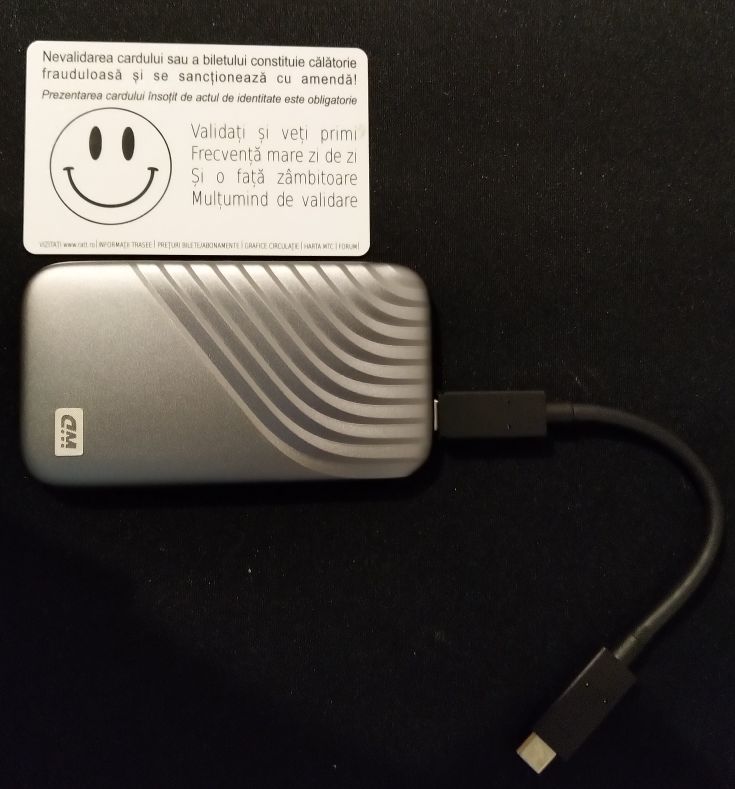 SSD Extern WD My Passport™ 4TB, USB 3.2 Gen2 Type-C/A, NVMe, Space