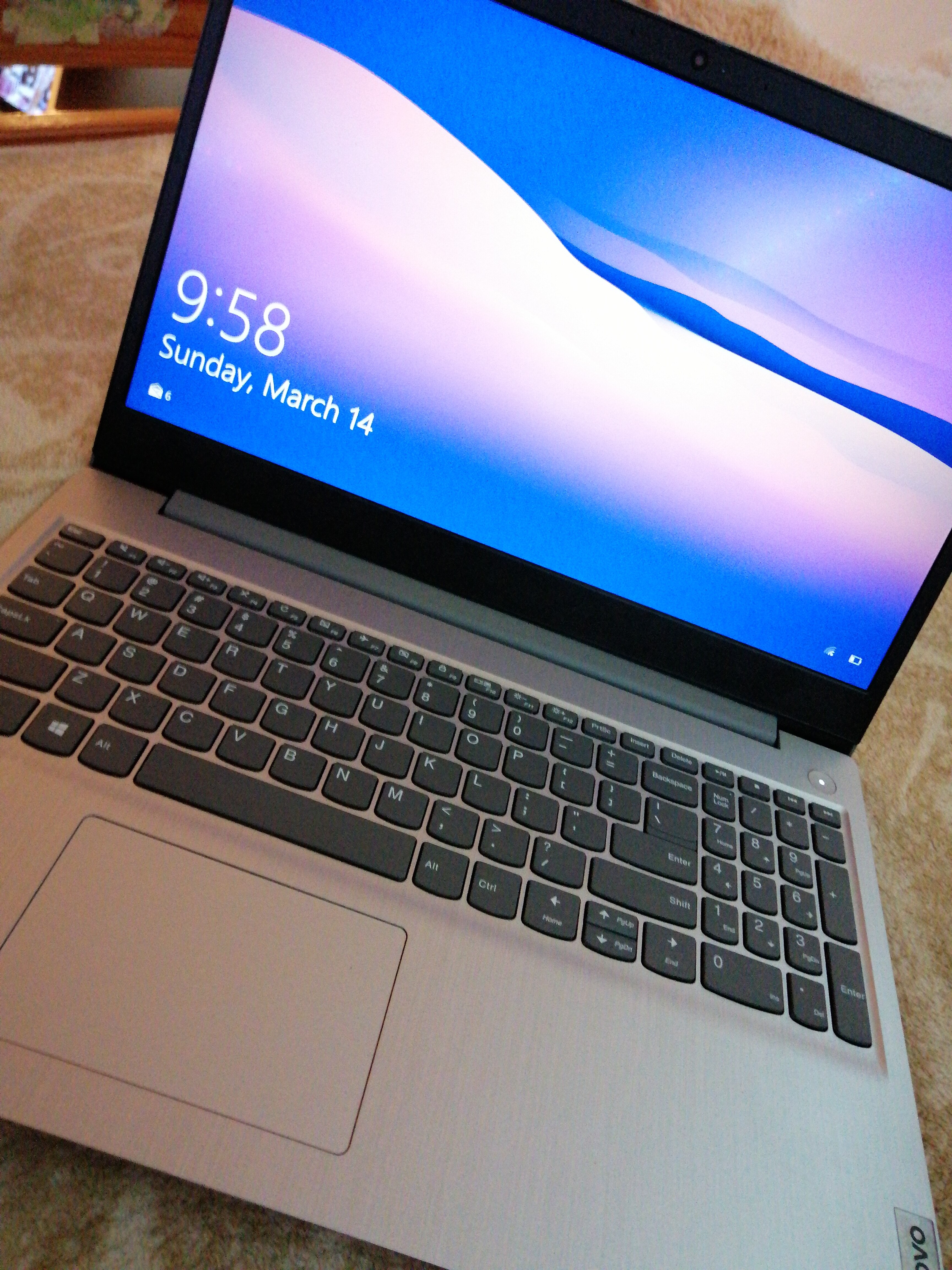 Laptop Lenovo IdeaPad 3 15IIL05 cu procesor Intel Core i3-1005G1 pana la 3.40 GHz, 15.6", Full HD, 4GB, 256GB SSD, Intel UHD Graphics, Free DOS, Platinum Grey