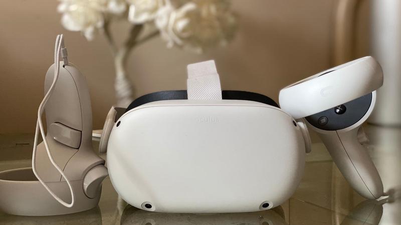 Set VR OCULUS Quest 2, Advanced All-In-One, 64GB, Alb - eMAG.ro