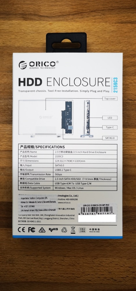 Rack Extern Orico 2159C3, USB