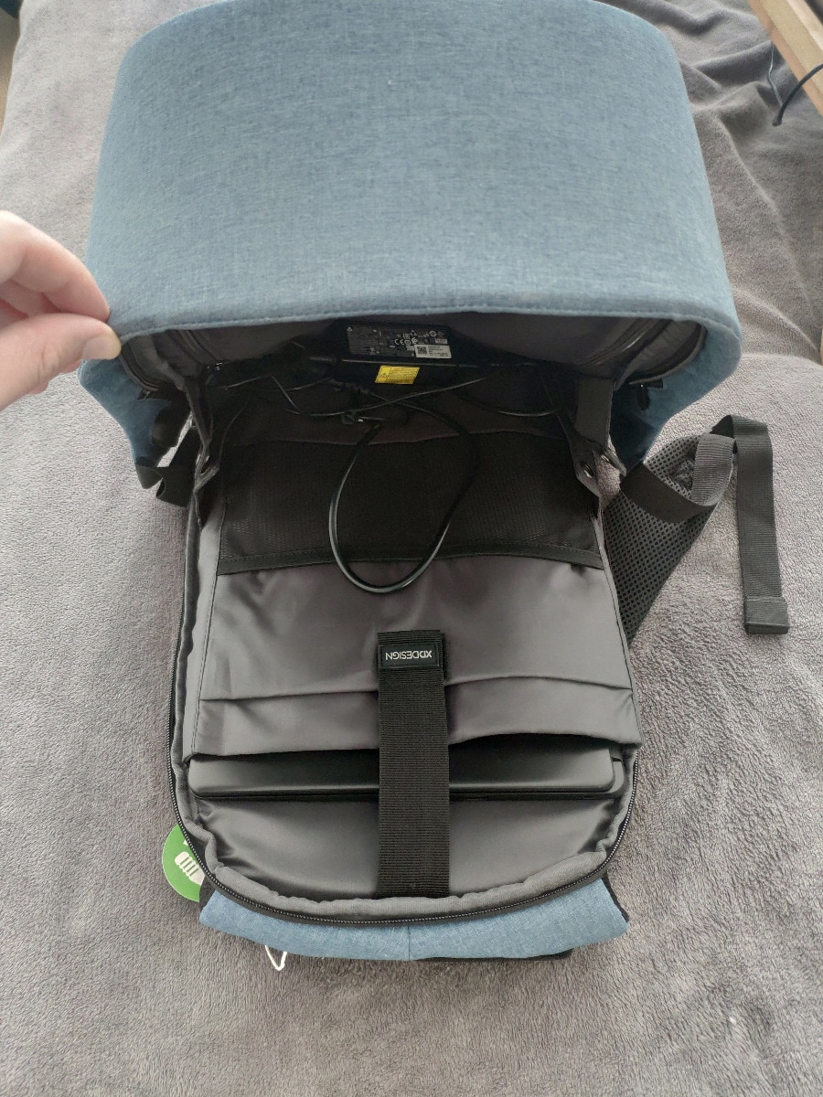Rucsac Laptop Antifurt Bobby, Hero Regular, 15.6 inch, Albastru Deschis