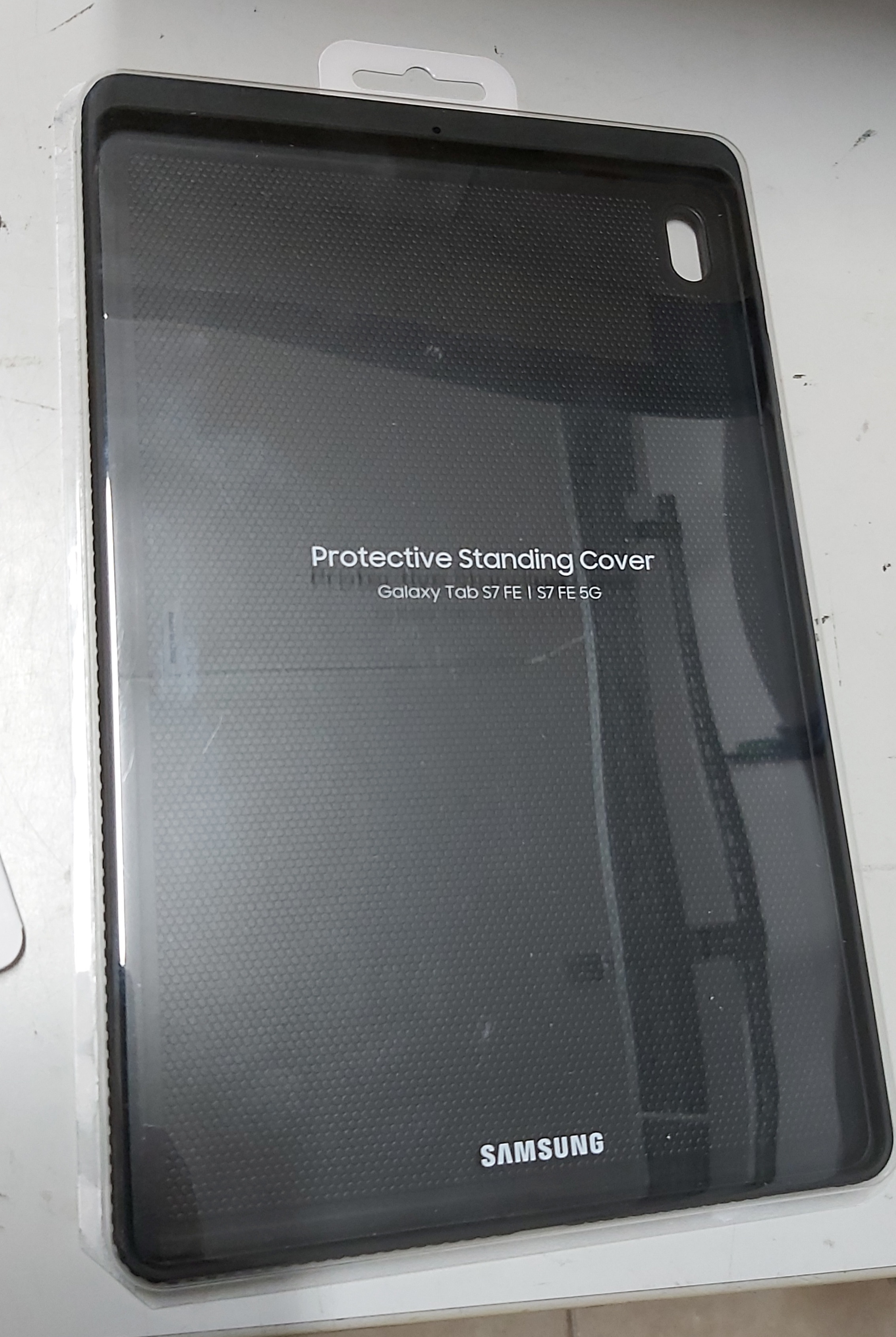 Husa de protectie Samsung Protective Standing Cover pentru Galaxy Tab S7 FE, Black