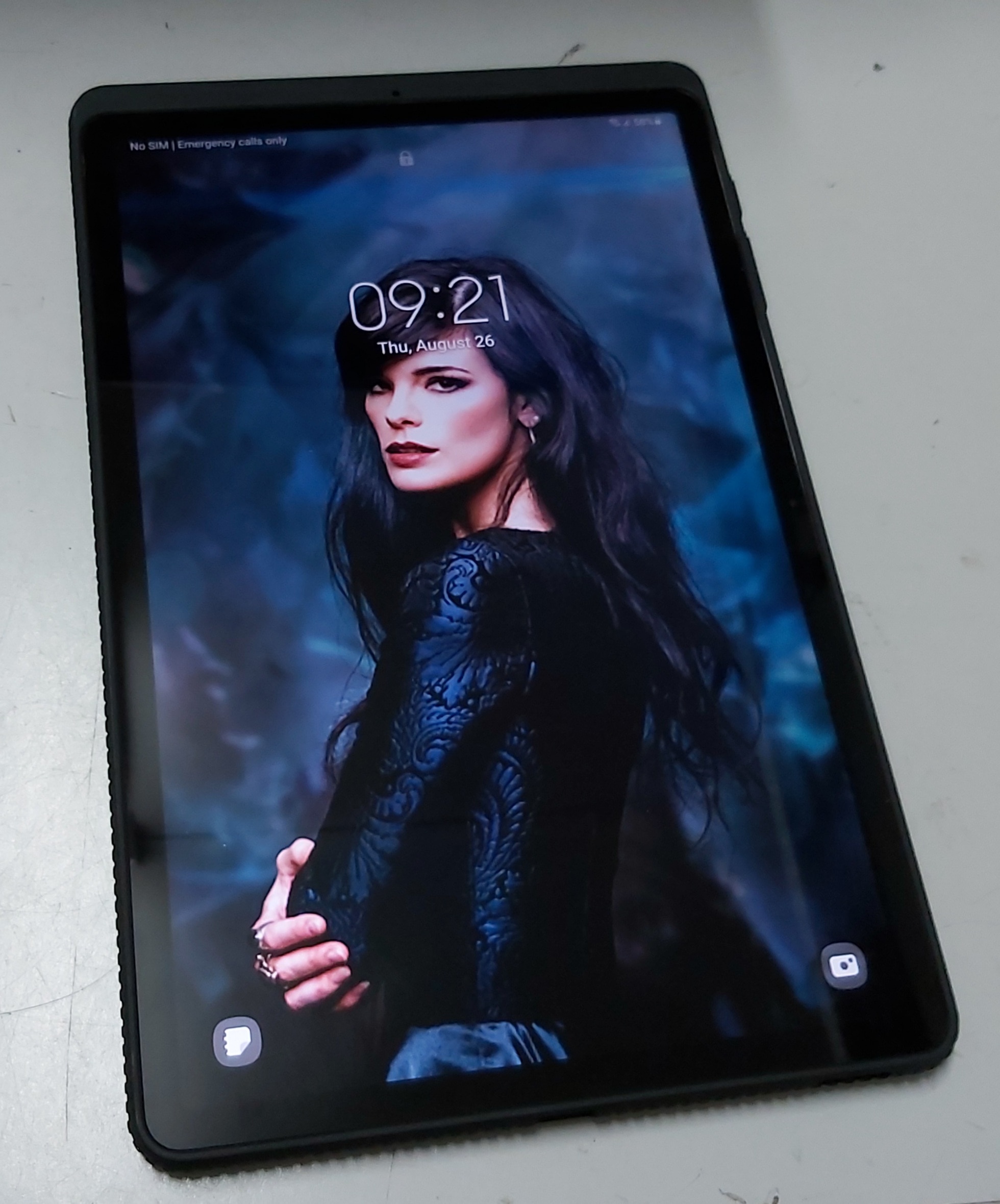 Husa de protectie Samsung Protective Standing Cover pentru Galaxy Tab S7 FE, Black