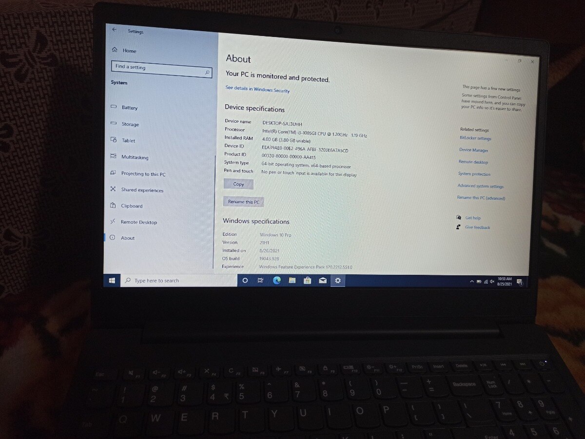 Laptop Lenovo V15-IIL cu procesor Intel Core i3-1005G1 pana la 3.40 GHz, 15.6", HD, 4GB, 256GB SSD, Intel UHD Graphics, Free DOS, Grey