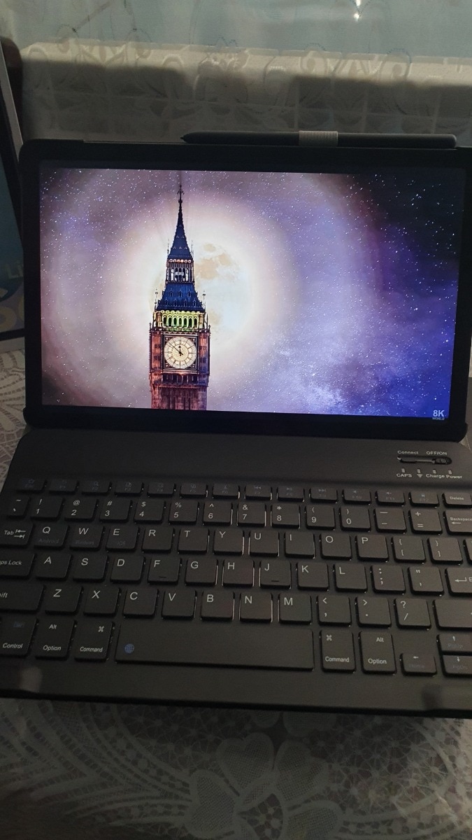 Husa cu tastatura Yi Ran, Compatibila cu Samsung Galaxy Tab S6 Lite 10.4" P610 / 615, Negru