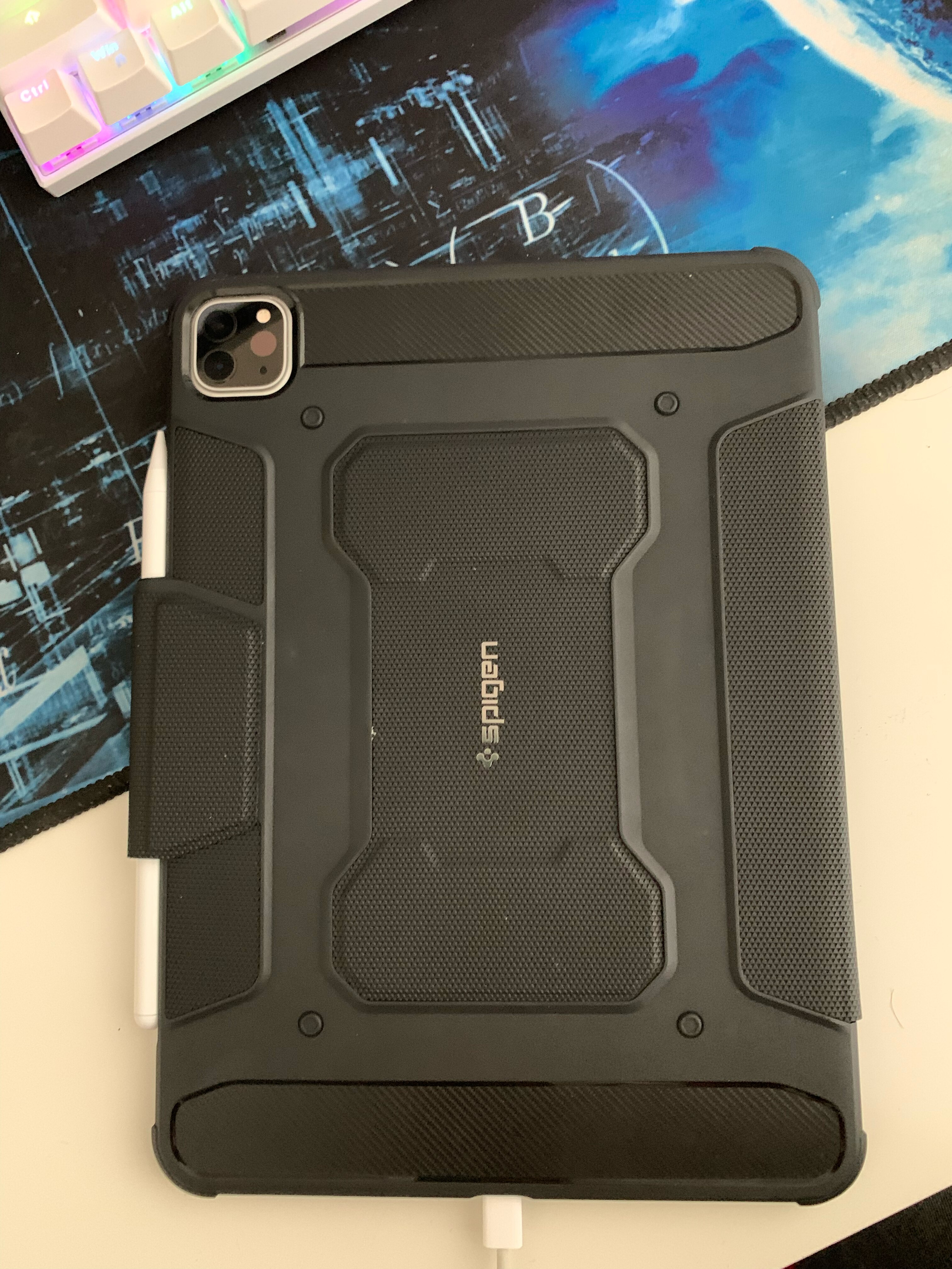 Husa de protectie tableta Spigen, Rugged Armor pentru Apple iPad PRO 11 2020/ 2021/ 2022, Negru