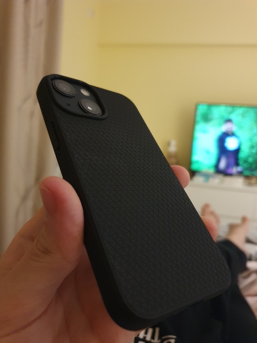 Carcasa Spigen Liquid Air compatibila cu iPhone 13 Mini Matte Black
