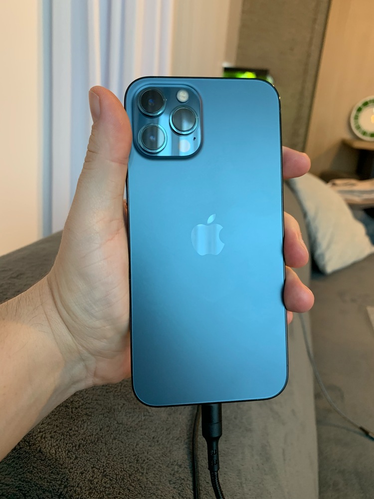 服/ファッション iPhone12pro 512GB Telefon mobil Apple iPhone 12 Pro Max, 512GB, 5G, Pacific Blue