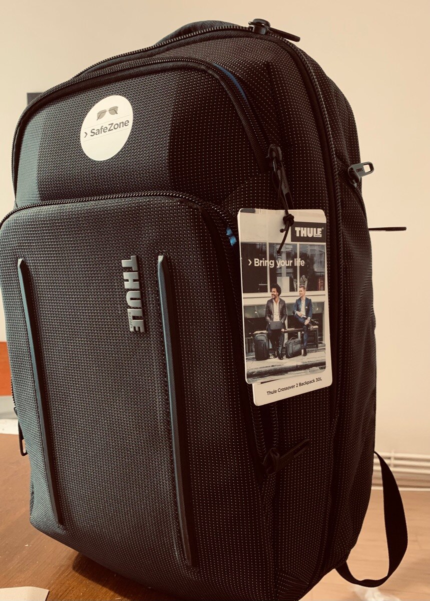 Rucsac THULE Crossover 2, 30 l, pentru notebook de max. 15.6 inch, 2 compartimente, buzunar frontal x 2, buzunar lateral x 2, waterproof, nylon, Negru