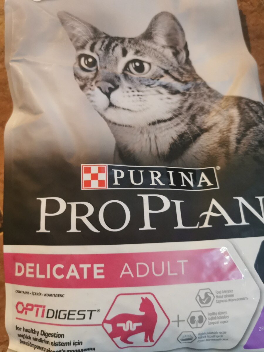 Hrana uscata pentru pisici, Pro Plan Adult Delicate, Curcan, 10 Kg