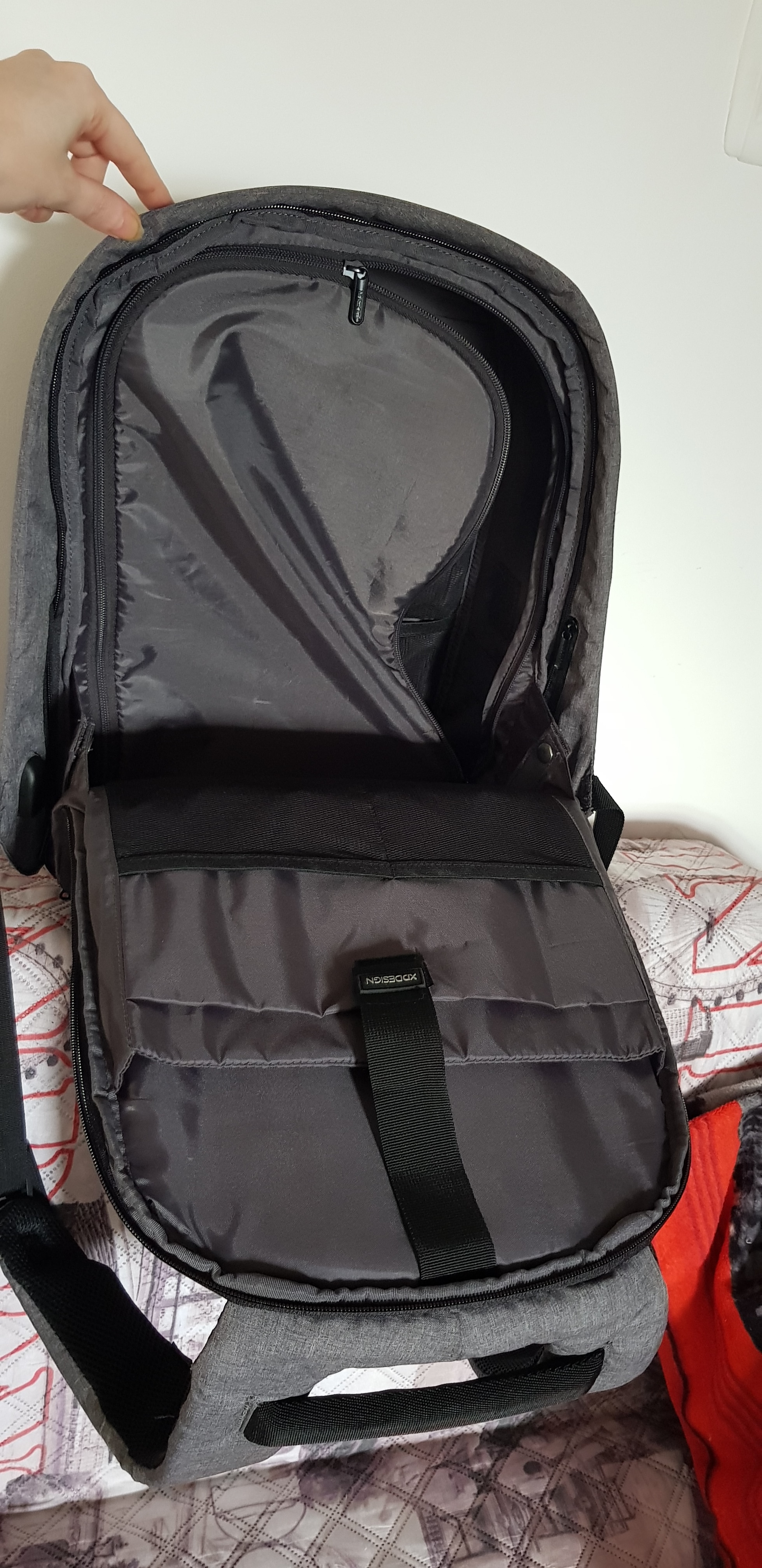 Rucsac Laptop Antifurt, Bobby Hero XL, 17 inch, Gri