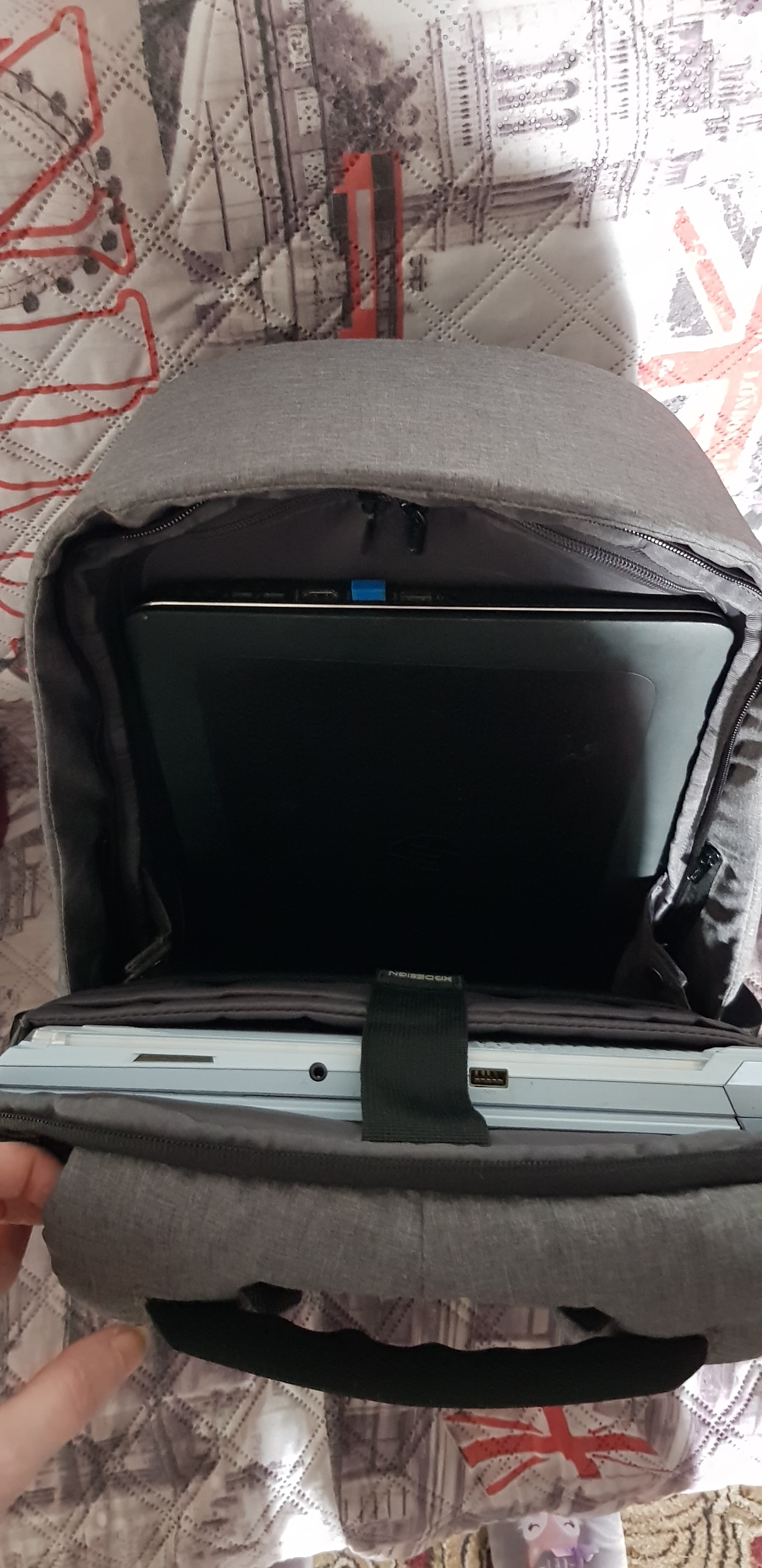Rucsac Laptop Antifurt, Bobby Hero XL, 17 inch, Gri
