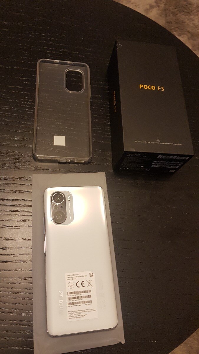 Telefon mobil POCO F3, Dual SIM, 128GB, 6GB RAM, 5G, Arctic White