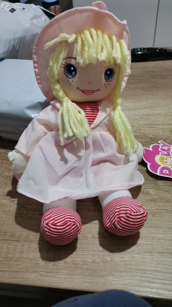 Papusa Simba My Love Dolly corp moale, hainute roz, 33 cm