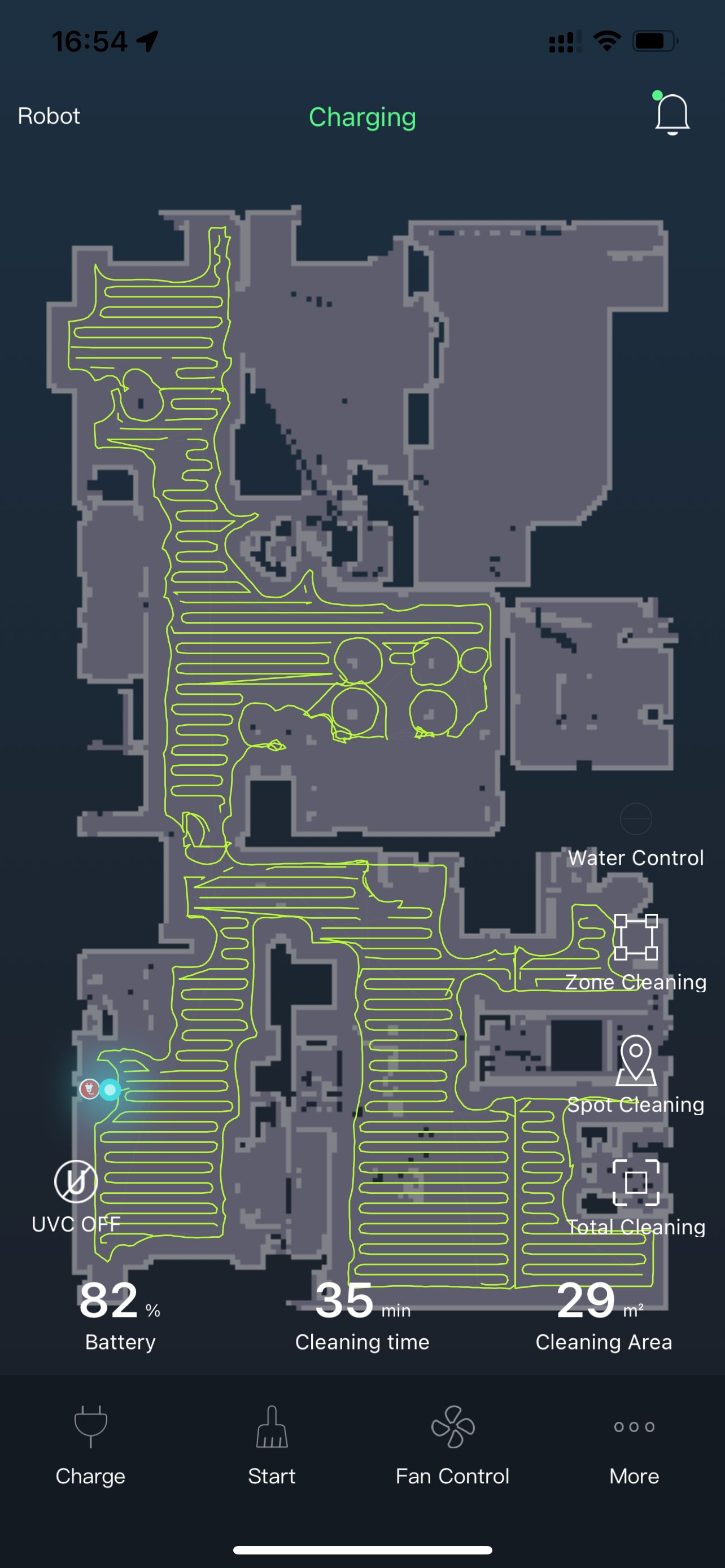 Aspirator Robot Magnum 3000, Baterie puternica LG Li-Ion 5200 Mah, Pa Lampa Uvc Mop Harta Barierewhite