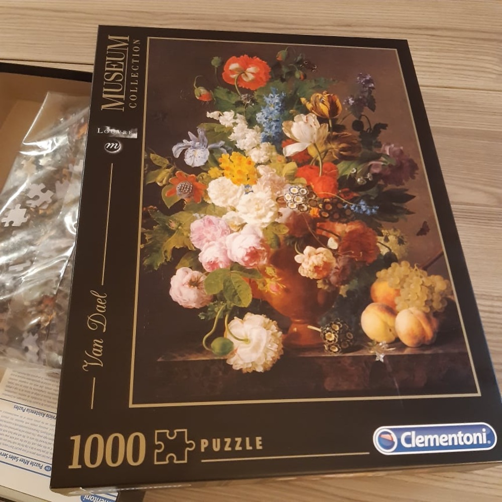 Puzzle 1000 Pezzi - Van Dael Bowl of Flower - Museum Collection Clementoni