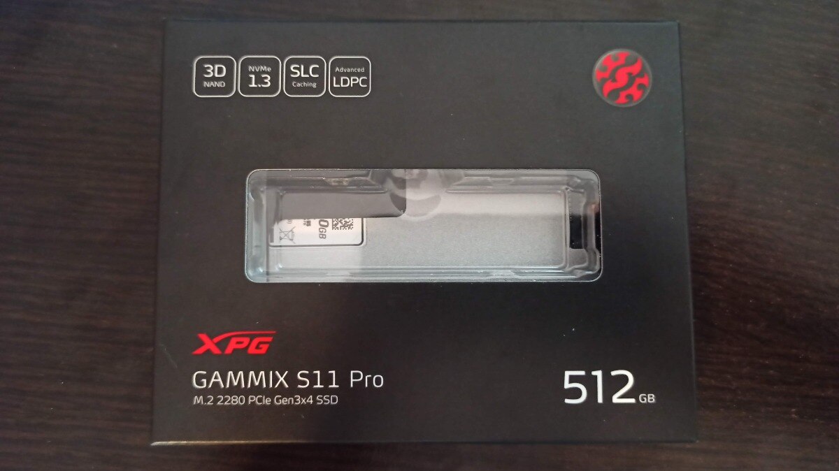 Solid-state Drive (SSD) ADATA XPG GAMMIX S11 Pro, 512GB, NVMe, M.2