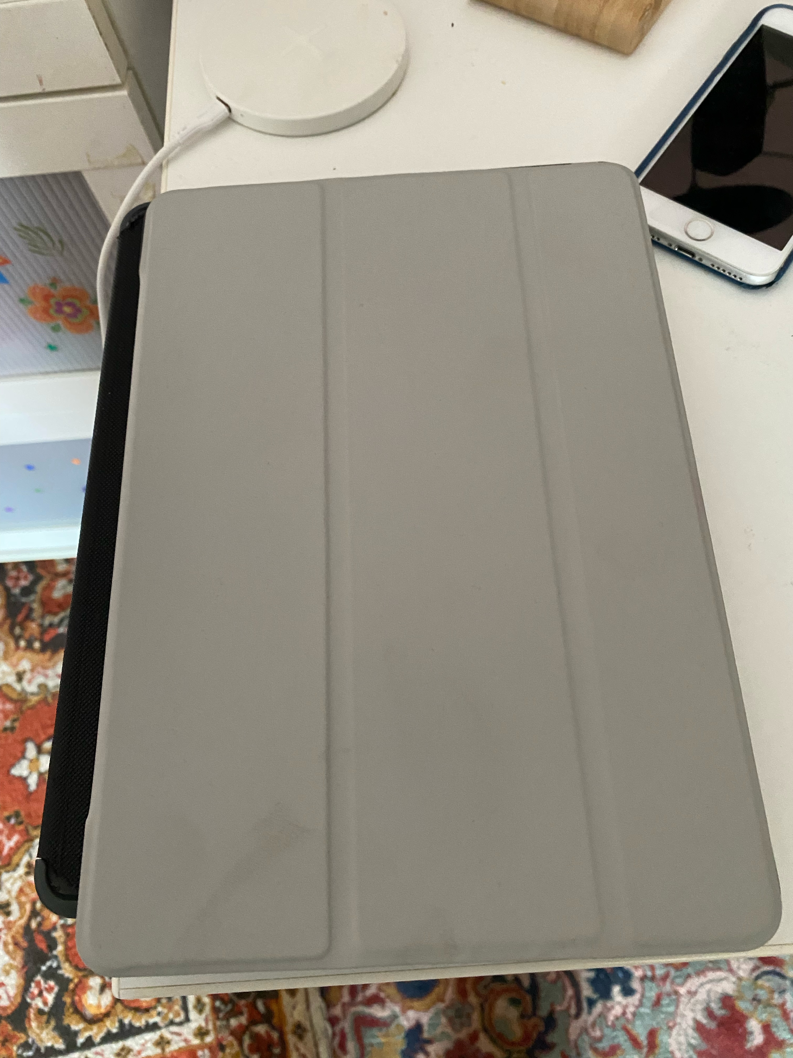 Husa Smart Cover compatibila cu Ipad 7-8-9, (2019-2020-2021) 10.2inch, Gri-TELGORBCS®